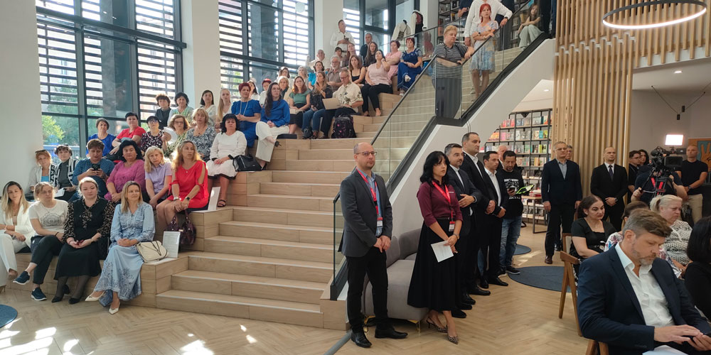 Deschiderea oficială a Bibliotecii Județene Bihor, Oradea